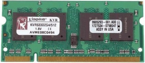 Memoria RAM Kingston ValueRAMDDR2, 533MHz, 512MB, Non-ECC, CL4, SO-DIMM 