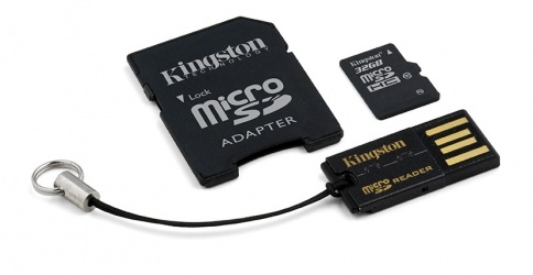 Kingston 32GB Multi Kit / Mobility Kit Class10, incl. Tarjeta microSDHC con Adaptadores SD y USB 