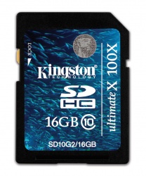 Memoria Flash Kingston G2, 16GB SDHC Clase 10 