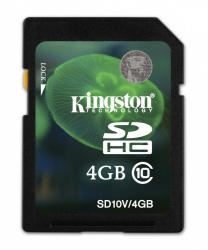Memoria Flash Kingston, 4GB SDHC Clase 10 SD10V/4GB 