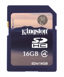 Memoria Flash Kingston, 16GB SDHC Clase 4 