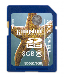 Memoria Flash Kingston Ultimate, 8GB, SDHC Clase 6 
