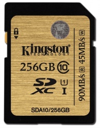 Memoria Flash Kingston, 256GB SDXC UHS-I Clase 10 