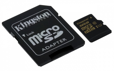 Memoria Flash Kingston, 32GB microSDHC/SDXC UHS-I Clase 10, con Adaptador 