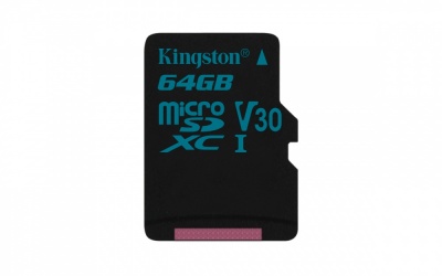 Memoria Flash Kingston Canvas Go!, 64GB MicroSDXC UHS-I Clase 10 