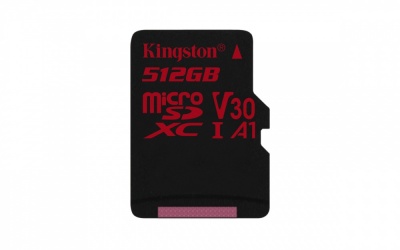 Memorias Flash Kingston Canvas React, 512GB, MicroSDHC UHS-I Clase 10 