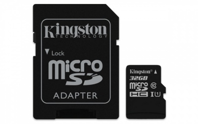 Memoria Flash Kingston Canvas Select, 32GB MicroSD UHS-I Clase 10, con Adaptador 