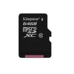 Memoria Flash Kingston, 64GB microSDXC Clase 10 