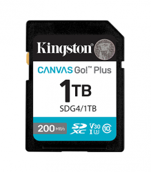 Memoria Flash Kingston SDG4/1TB, 1TB SD UHS-I Clase 10, con Adaptador 