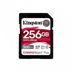 Memoria Flash Kingston Canvas React Plus, 256GB, SD UHS-II Clase 10 