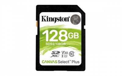 Memoria Flash Kingston Canvas Select Plus, 128GB SDXC UHS-I Clase 10 