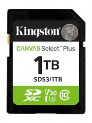 Memoria Flash Kingston Canvas Select Plus, 1TB SDXC UHS-I Clase 10 