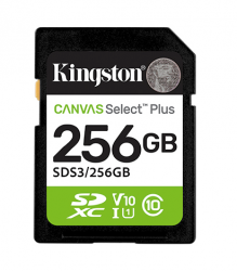 Memoria Flash Kingston Canvas Select Plus, 256GB MicroSDXC UHS-I Clase 10 