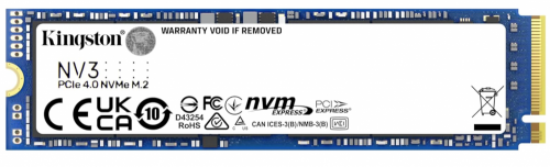 SSD Kingston SNV3S NVMe, 1TB, M.2, 4000 MB/s Escritura, 6000 MB/s Lectura, PCI Express 4.0 
