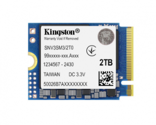SSD Kingston SNV3SM3/2T0 NVMe, 2 TB, M.2, 5000 MB/s Escritura, 6000 MB/s Lectura, PCI Express 4.0 