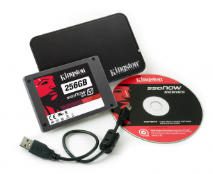 Kingston 256GB SSDNow V100 Drive + Notebook Upg. Kit 