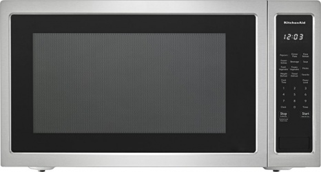 KitchenAid Horno de Microondas KMCS3022GSS, 1200W, 62.3 Litros, Plata 