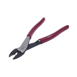 Klein Tools Pinza Ponchadora/Cortadora 1005, para Cable Eléctrico 22 AWG, Rojo 