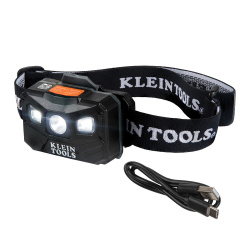 Klein Tools Linterna LED Tipo Minero Recargable 56048, 400 Lúmenes, Negro 