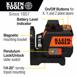 Klein Tools Nivel 93CPLG, hasta 30 Metros  