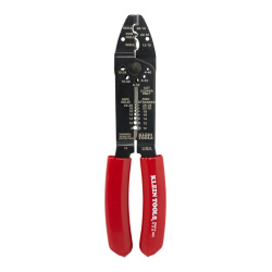 Klein Tools Pinza para Electricista  8-22 AWG, Negro/Rojo 