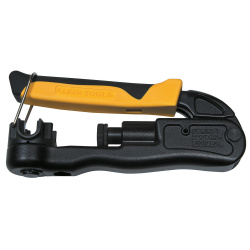 Klein Tools Pinza Ponchadora VDV211-063, para RG58/RG59/RG62/RG6/6Q/RG7/RG11, Negro/Amarillo 