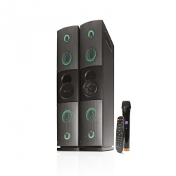 Klip Xtreme Bocinas Tipo Torre Duet, Bluetooth, Inalámbrico/Alámbrico, 300W RMS, 2800W PMPO, Negro 