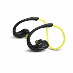 Klip Xtreme Audífonos Deportivos con Micrófono Athletik X, Bluetooth, Inalámbrico, Negro/Amarillo 