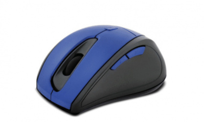 Mouse Klip Xtreme Óptico KMW-356BL, Inalámbrico, USB, 1600DPI, Azul/Negro 