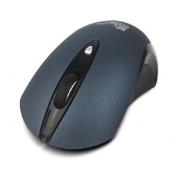 Mouse Klip Xtreme Óptico GhosTouch, RF Inalámbrico, 1600DPI, Negro/Azul 