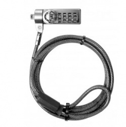 Klip Xtreme Bolt IV Candado de Combinación y Llave para Laptop, 2 Metros, Negro 