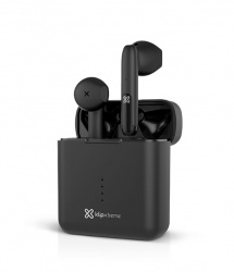 Klip Xtreme Audífonos Intrauriculares con Micrófono TwinTouch, Inalámbrico, Bluetooth, USB-C, Negro 