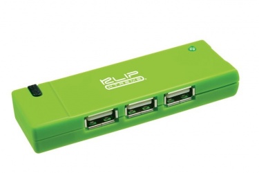 Klip Xtreme Hub KUH-400G USB 2.0 de 4 Puertos, 480 Mbit/s, Verde 