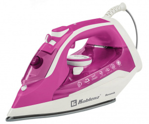 Koblenz Plancha Vapor-Seco PKK-550 SR, 1200W, 300ml, Rosa/Blanco 