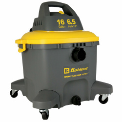 Koblenz Aspiradora WD-16 C4, 61 Litros, Gris/Amarillo 