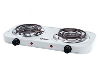 Koblenz Parrilla Eléctrica PEKM-2000 EG, 2 Quemadores, 2000W, Blanco 