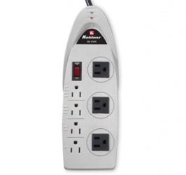 Koblenz Supresor de Picos SS-2500, 7 Contactos, 2500 Joules, Negro 