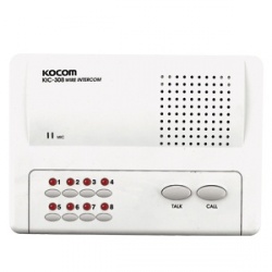 Kocom Sistema de Intercomunicación para 8 Extensiónes KIC-308, Alámbrico, Blanco 