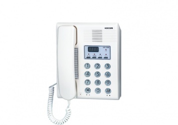 Kocom Interfon KIP-120, Altavoz, Alámbrico, Blanco 