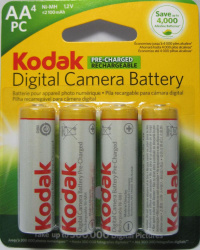 Kodak Pila Recargable  AA, 1.2V, 4 Piezas 