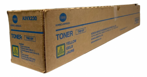 Tóner Konica Minolta TN619Y Amarillo, 65.000 Páginas 