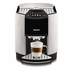 Krups Cafetera para Expreso/Capuchino, 2 Tazas, Negro/Plata 