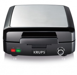 Krups Waflera GQ502D51, 4 Gofres, Negro 