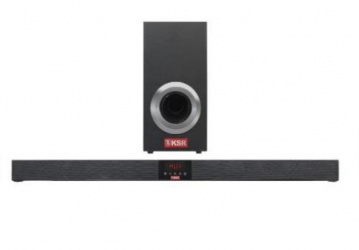 KSR Barra de Sonido KBS-3080, Bluetooth, Alámbrico/Inalámbrico, 2.0 Canales, 40W RMS, USB, Negro 