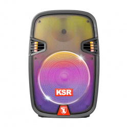 KSR Bafle 15'' KSW-4015, Bluetooth, Alámbrico/Inalámbrico, 40W RMS, 25.000W PMPO, USB, Negro 