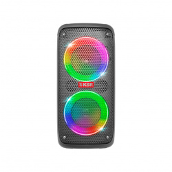 KSR Bocina Portátil KSW-5005, Bluetooth, Inalámbrico, 20W RMS, USB, Negro 
