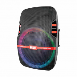 KSR Bafle KSW-5015, Bluetooth, Inalámbrico, 40W RMS, 25000W PMPO, Negro ― incluye Micrófono y Tripié 