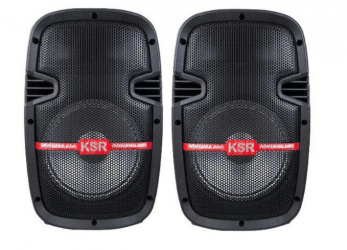 KSR Kit Bafle Amplificado + Pasivo PAK-7908, Bluetooth, Alámbrico/Inalámbrico, 100W RMS, Negro 