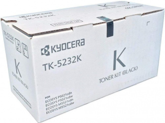 Tóner Kyocera TK-5232K Negro, 2.600 Páginas  