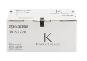 Tóner Kyocera TK-5222K Negro, 1.200 Páginas 